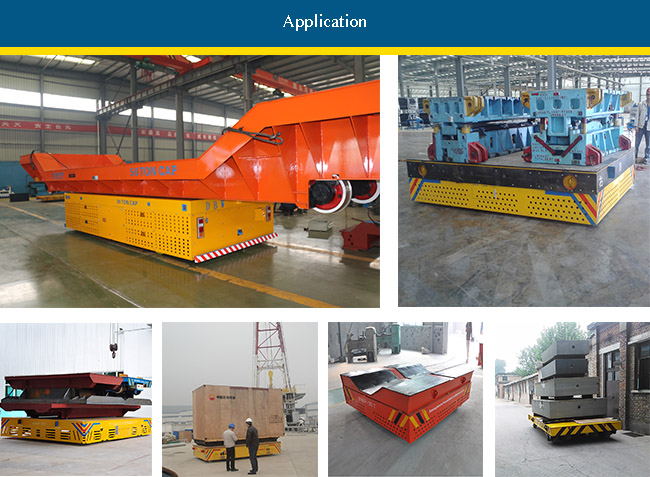 Industrial self-propelled transporter transfer cart , trackless electric handling vehicle