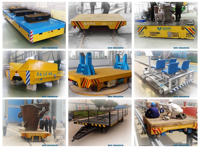 battery electric rail flatbed cart