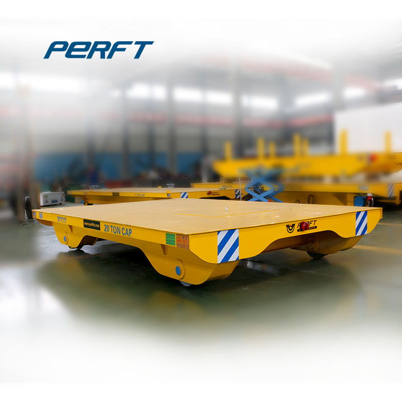  rail cart handling material ， battery powered electric flat trolley