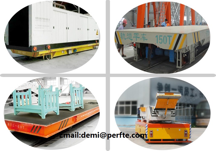 rail industrial platform trolleys for plant material handling