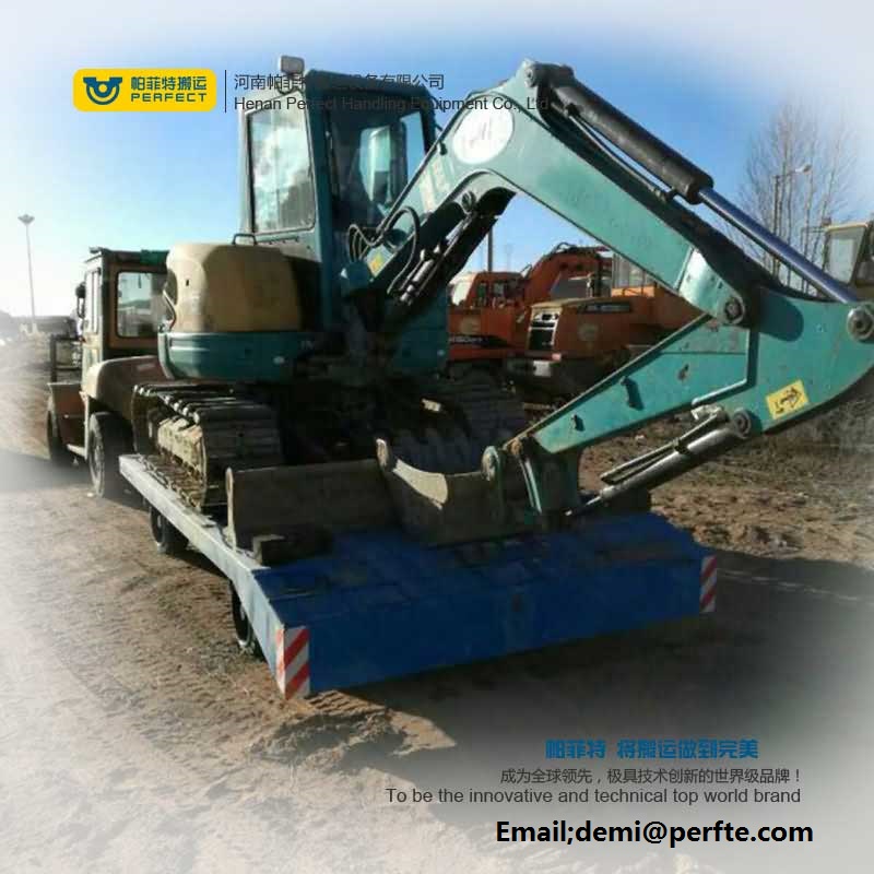  flat trailer towed by forklift