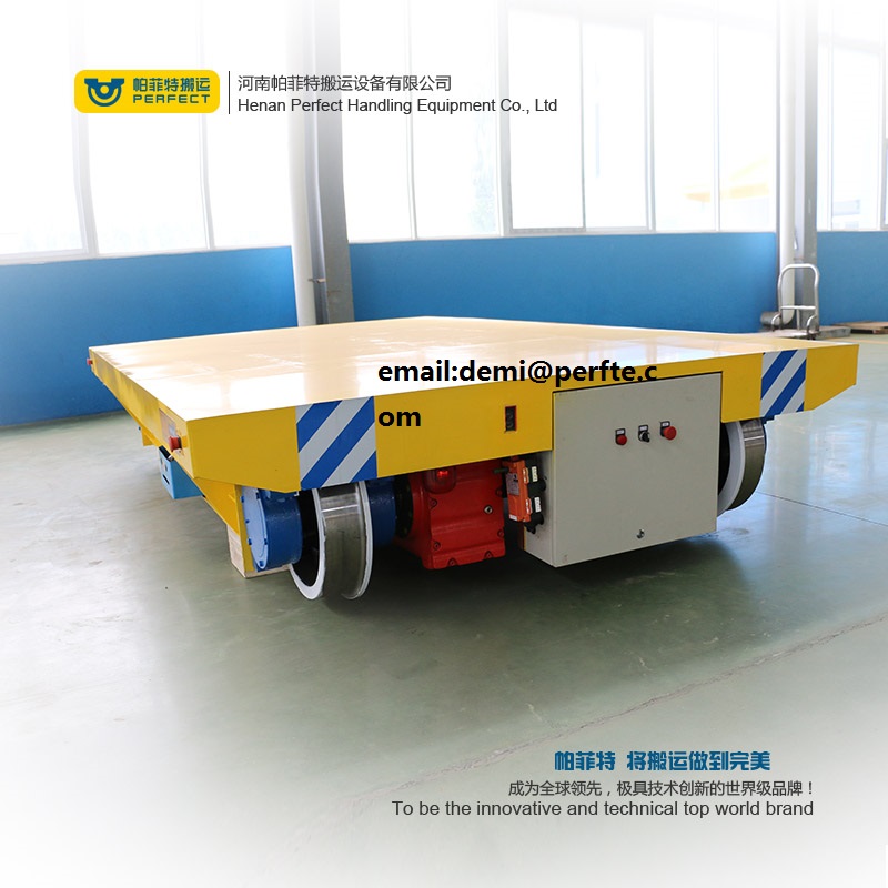 Motorized Rail Transfer Cart , Material Transfer Cart , Steel Mill Applied Electric Transport Wagon