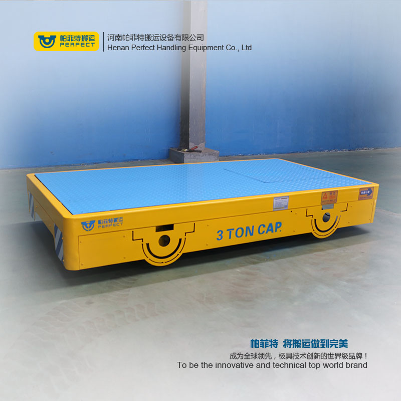 automated guided vehicle , smart trackless flatbed transfer cart