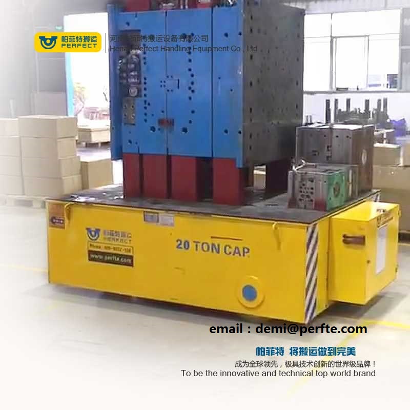 10t Industrial Material Transfer Cart Handling Trackless Transfer Trolley 