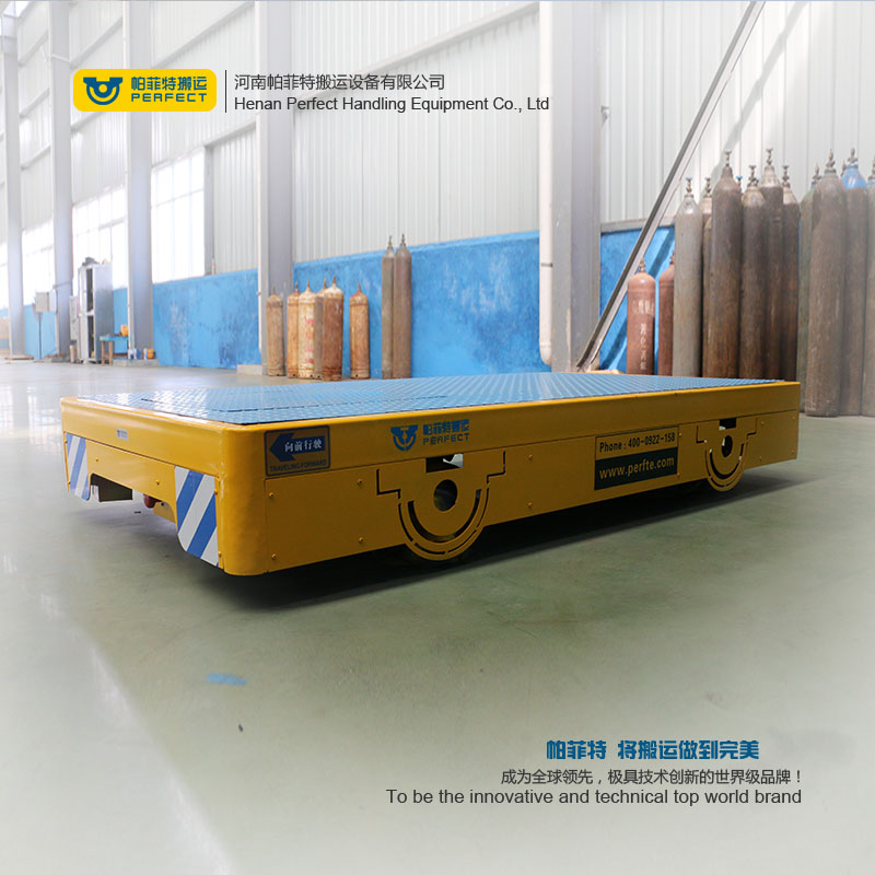 automated guided vehicle , smart trackless flatbed transfer cart