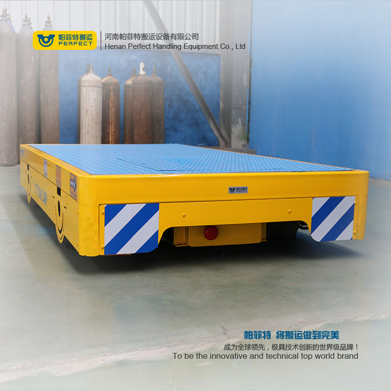 automated guided vehicle , smart trackless flatbed transfer cart