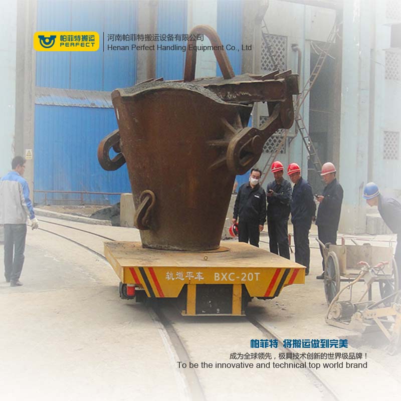  Steel Plant Ladle Electric Rail Transfer Trolley