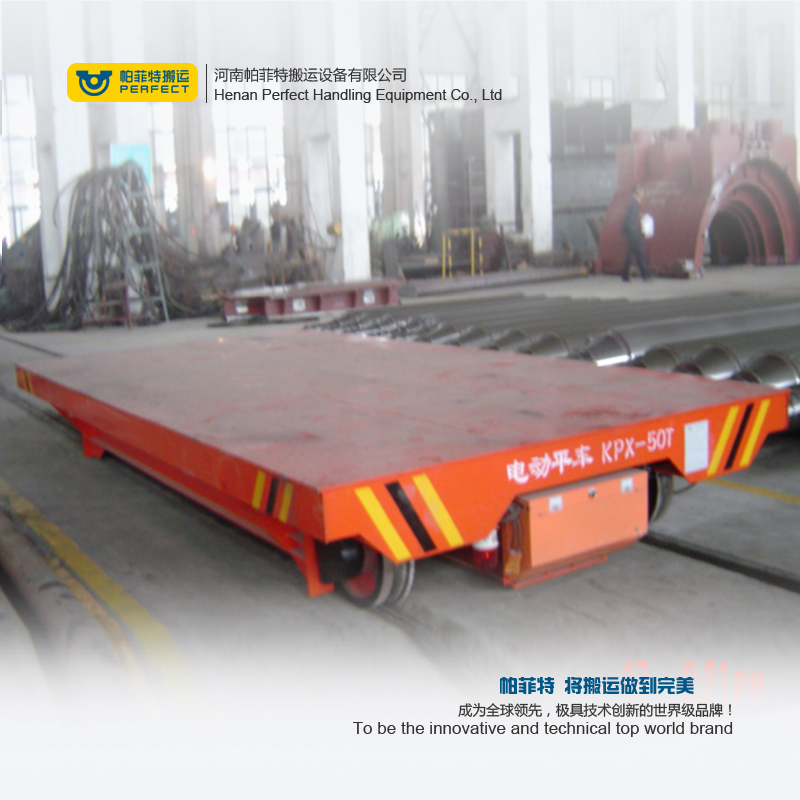 15 ton electric battery flat car , rail transfer cart for carrying heavy things