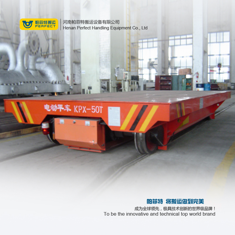 15 ton electric battery flat car , rail transfer cart for carrying heavy things