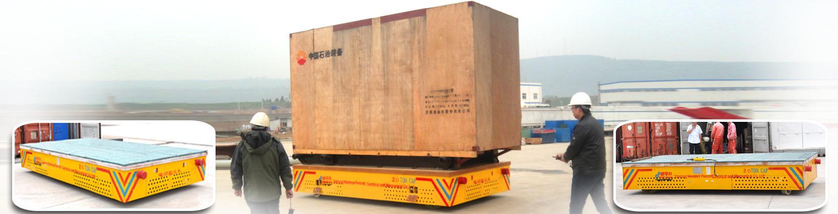 Steerable industrial platform trailer
