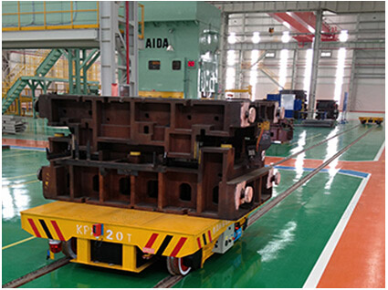 This is a  Transfer Car on Cement Manufacturer, it has been finished and the worker is carrying on the over-load test.