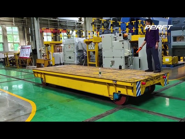 electric flat rail car