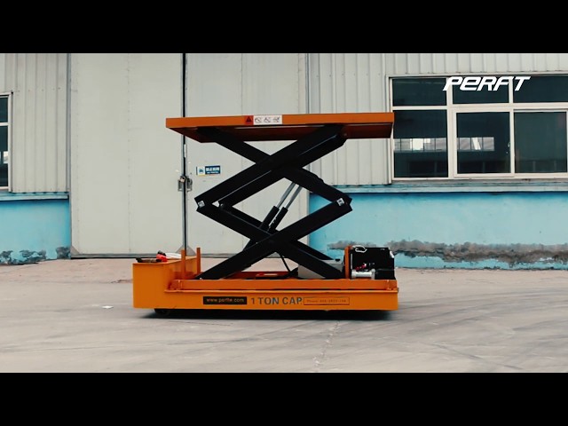 lift platform electric transfer flat car