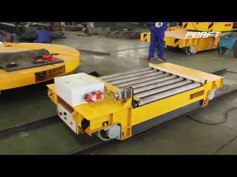 low voltage rail platform transfer trolley