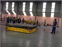 workshop crane in factory
